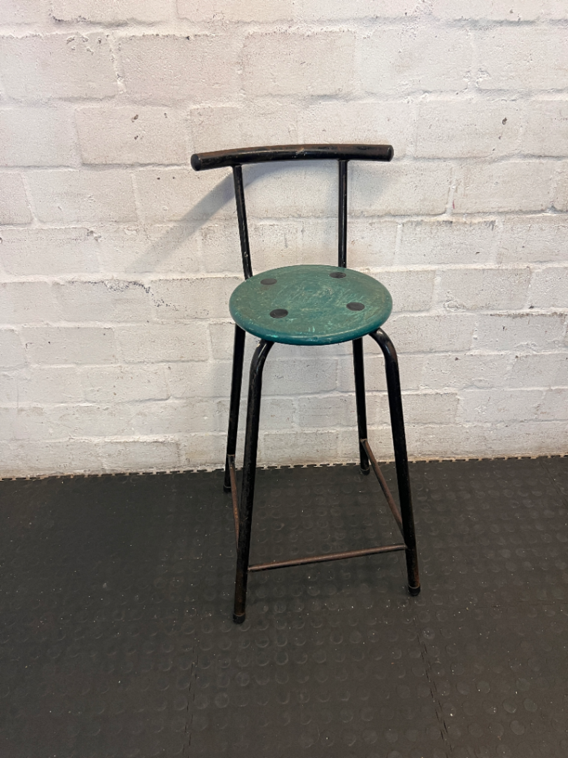 ndustrial Bar Stools - Well Used with Rust and Paint Chips - 2ndhandwarehouse.com