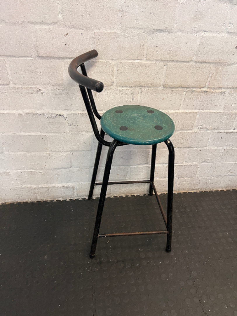 ndustrial Bar Stools - Well Used with Rust and Paint Chips - 2ndhandwarehouse.com