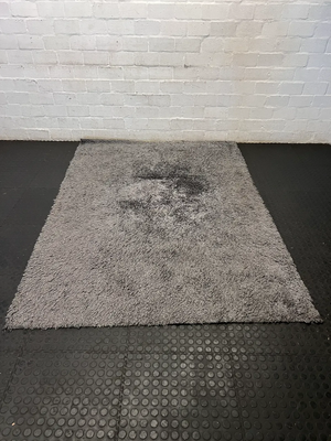 Charcoal Grey Shaggy Living Room Rug (230cm x 160cm) - 2ndhandwarehouse.com
