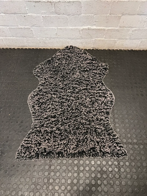 Charcoal Grey Faux-Hide Shag Rug - 2ndhandwarehouse.com