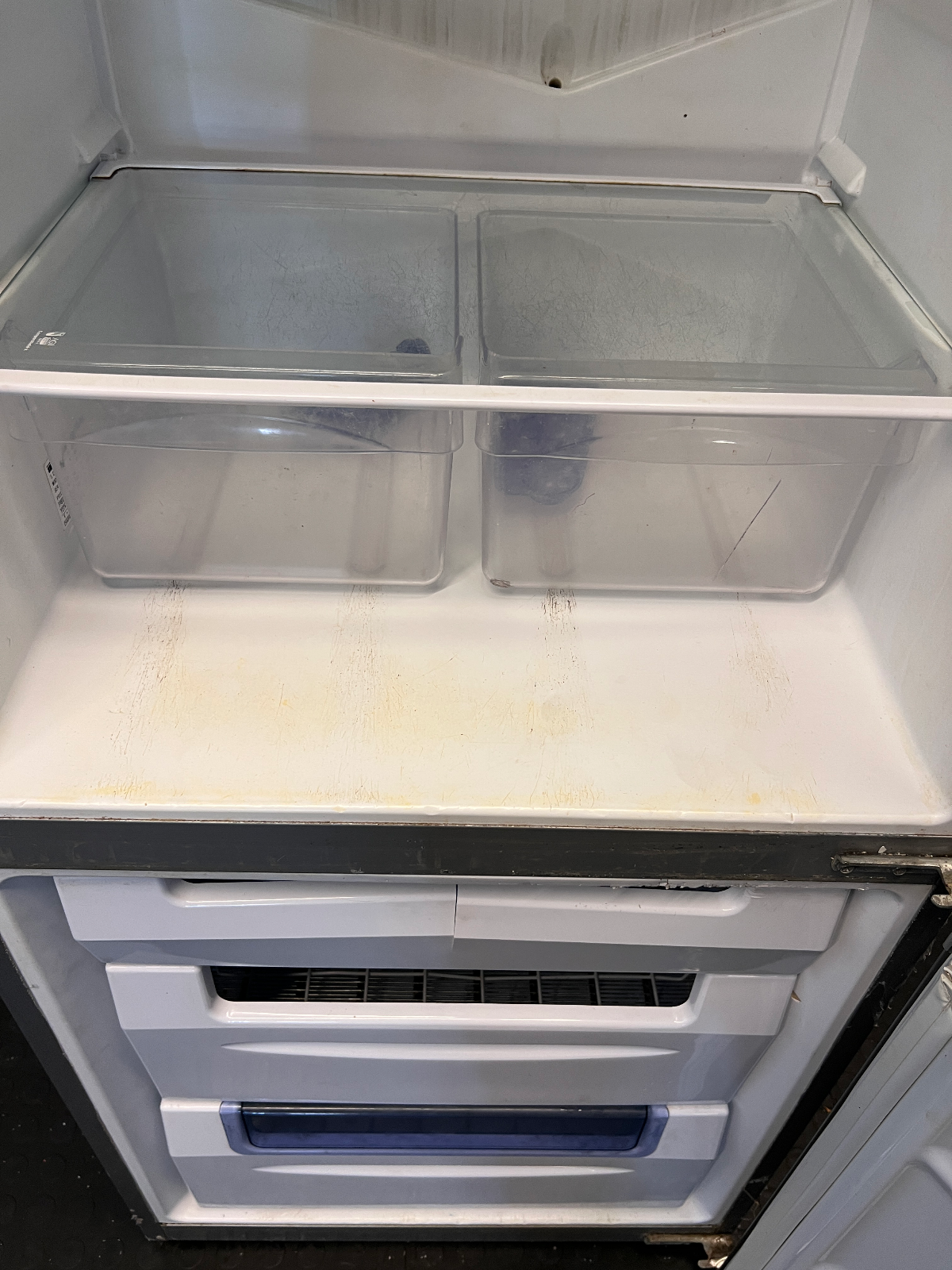 Sleek Silver Whirlpool Double Door Fridge/Freezer - 2ndhandwarehouse.com