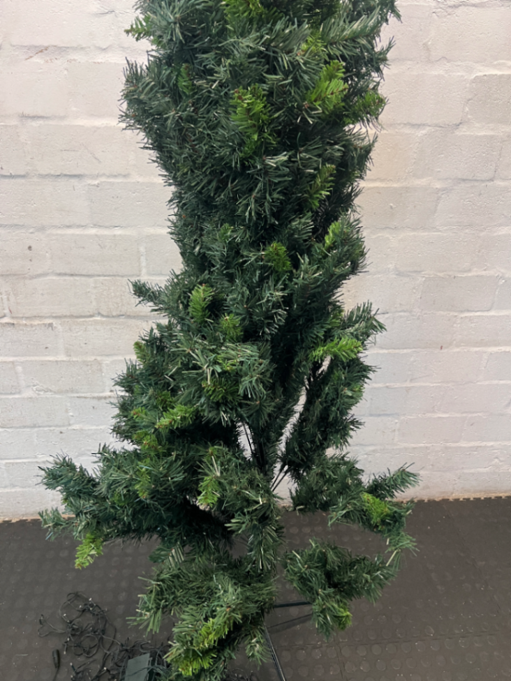 210cm Pre-Lit Pine Christmas Tree - 200 LEDs (Untested) - 2ndhandwarehouse.com