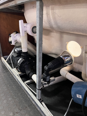 Hexagonal White Jacuzzi with Cover - Untested, As-Is - 2ndhandwarehouse.com