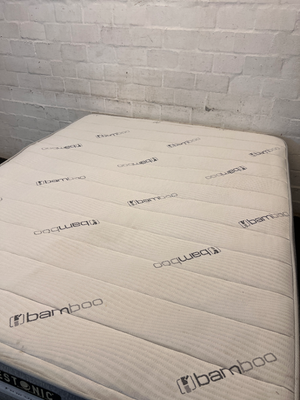 Restonic Firm Orthopaedic Queen Mattress & Base - Excellent Condition - 2ndhandwarehouse.com