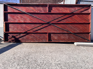 Wooden Garage Door & Motor - Hardware Wear (480cm x 205cm) - 2ndhandwarehouse.com