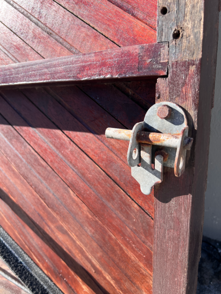 Wooden Garage Door & Motor - Hardware Wear (480cm x 205cm) - 2ndhandwarehouse.com