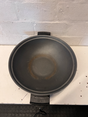 Sunbeam Electric Wok - Fair Condition (Worn Coating & Tape on Cord) - 2ndhandwarehouse.com