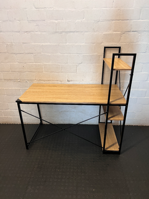 Ladder Desk with 3 Shelves - Used, Fair Condition - 2ndhandwarehouse.com