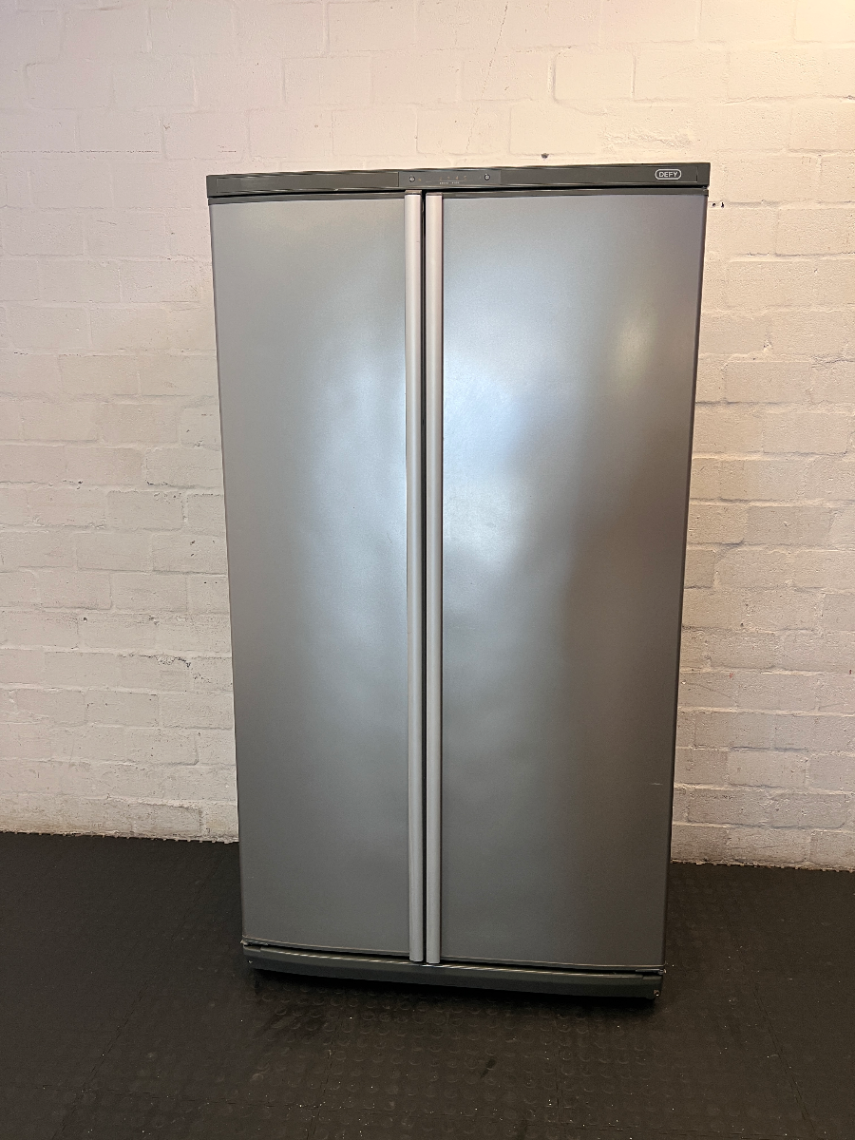 Silver Defy Double Door Fridge - Failed Testing / Needs Review - 2ndhandwarehouse.com