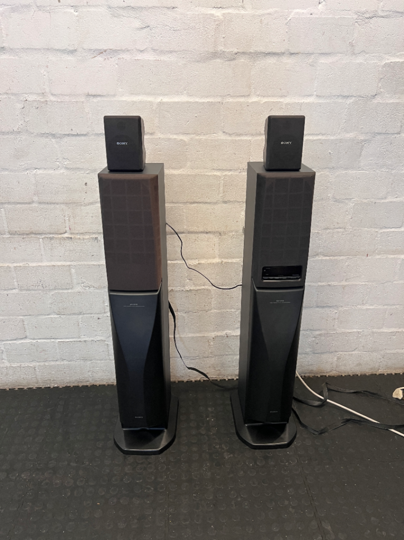 Sony Home Theater Speaker System - Well Used with Surface Dust - 2ndhandwarehouse.com