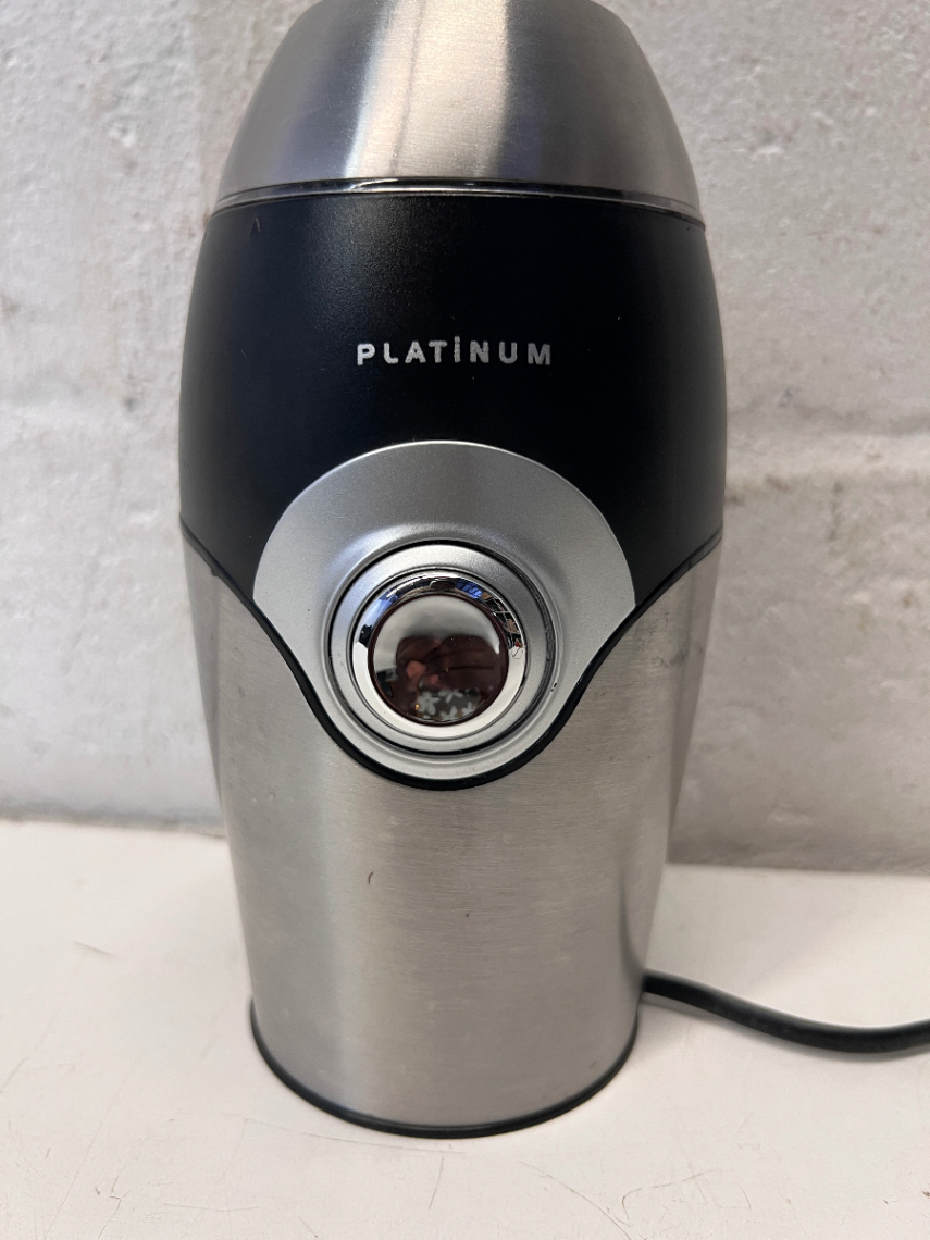 Platinum Stainless Steel Coffee Grinder - 2ndhandwarehouse.com
