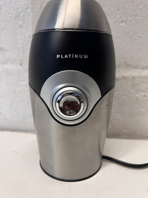 Platinum Stainless Steel Coffee Grinder - 2ndhandwarehouse.com