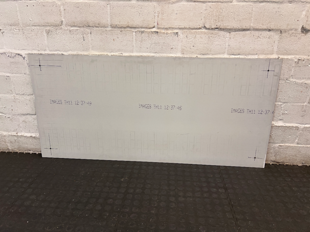 Large Frameless Rectangular Wall Mirror - Fair Condition - 2ndhandwarehouse.com