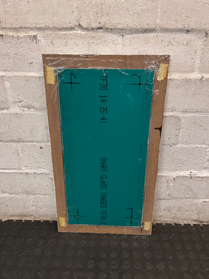 Small Dark Wood Frame Bathroom Mirror - Fair Condition - 2ndhandwarehouse.com