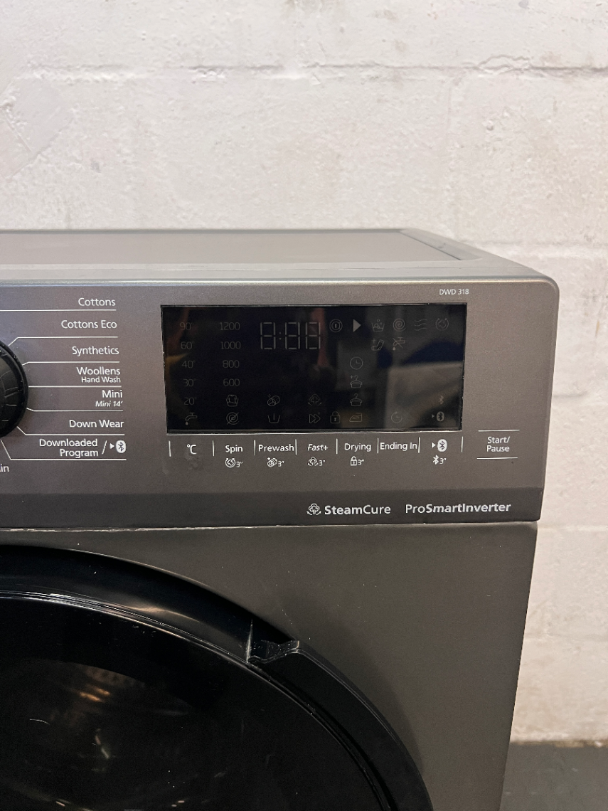 Defy Metallic Grey Front Loader Washing Machine — Good Working Order - 2ndhandwarehouse.com