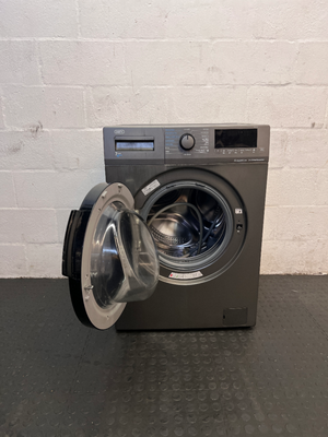 Defy Metallic Grey Front Loader Washing Machine — Good Working Order - 2ndhandwarehouse.com