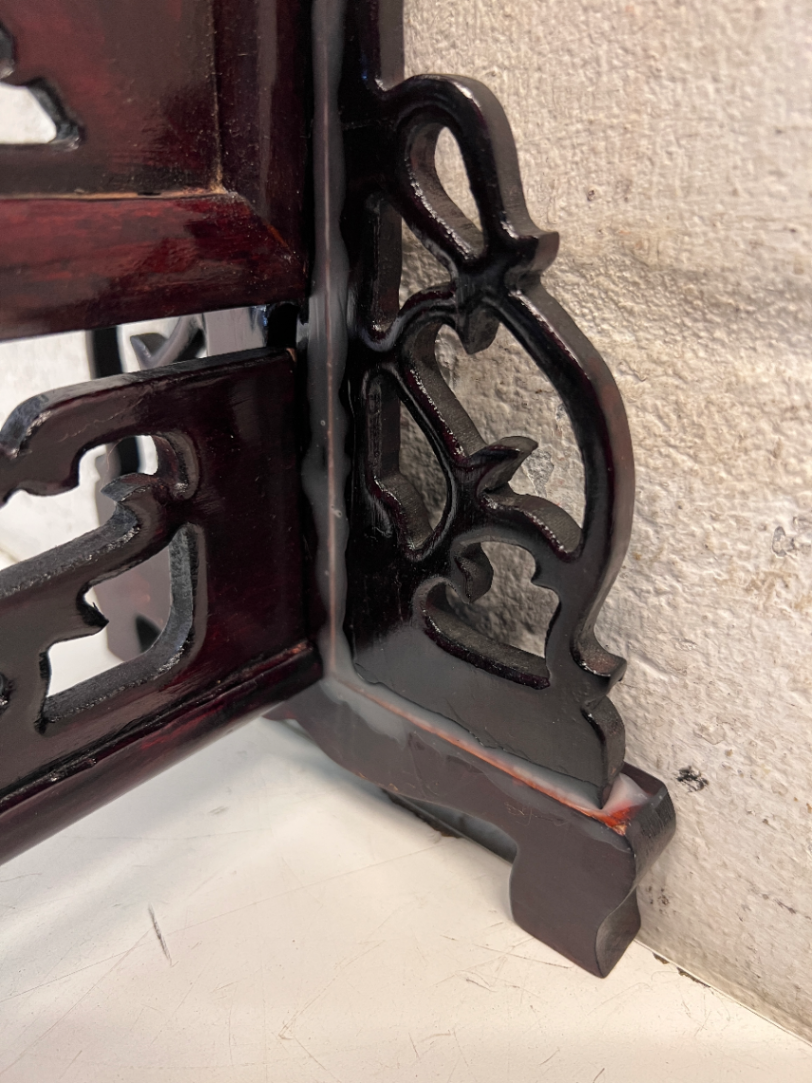 Ornate Oriental Style Standing Wooden Picture Frame - 2ndhandwarehouse.com