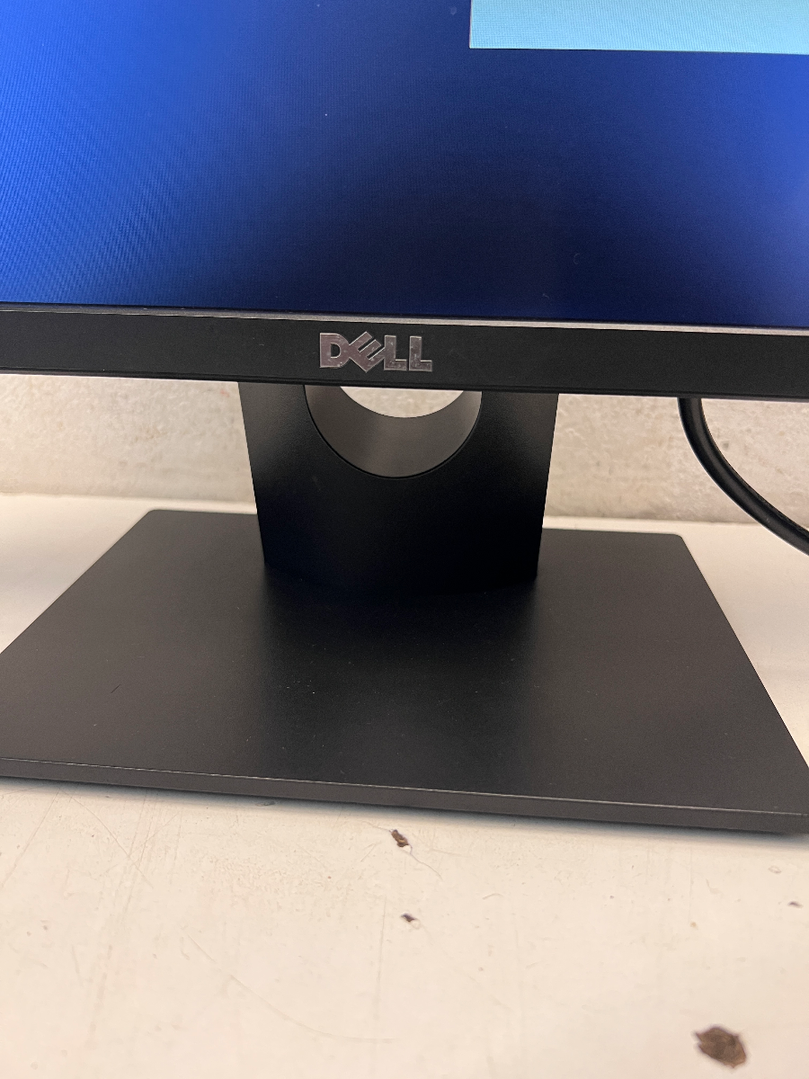 Black Dell Computer Monitor on Pedestal Stand — Good Working O - 2ndhandwarehouse.com