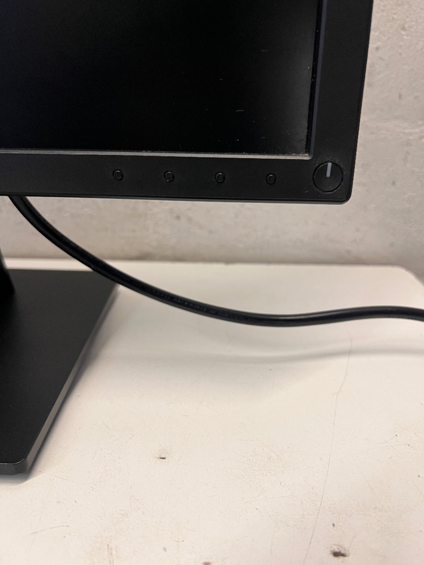 Black Dell Computer Monitor on Pedestal Stand — Good Working O - 2ndhandwarehouse.com