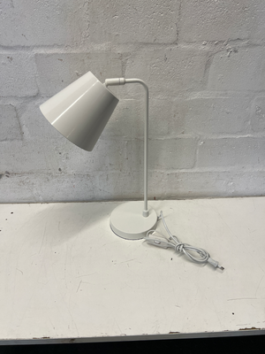 Pair of Minimalist White Metal Desk Lamps - 2ndhandwarehouse.com