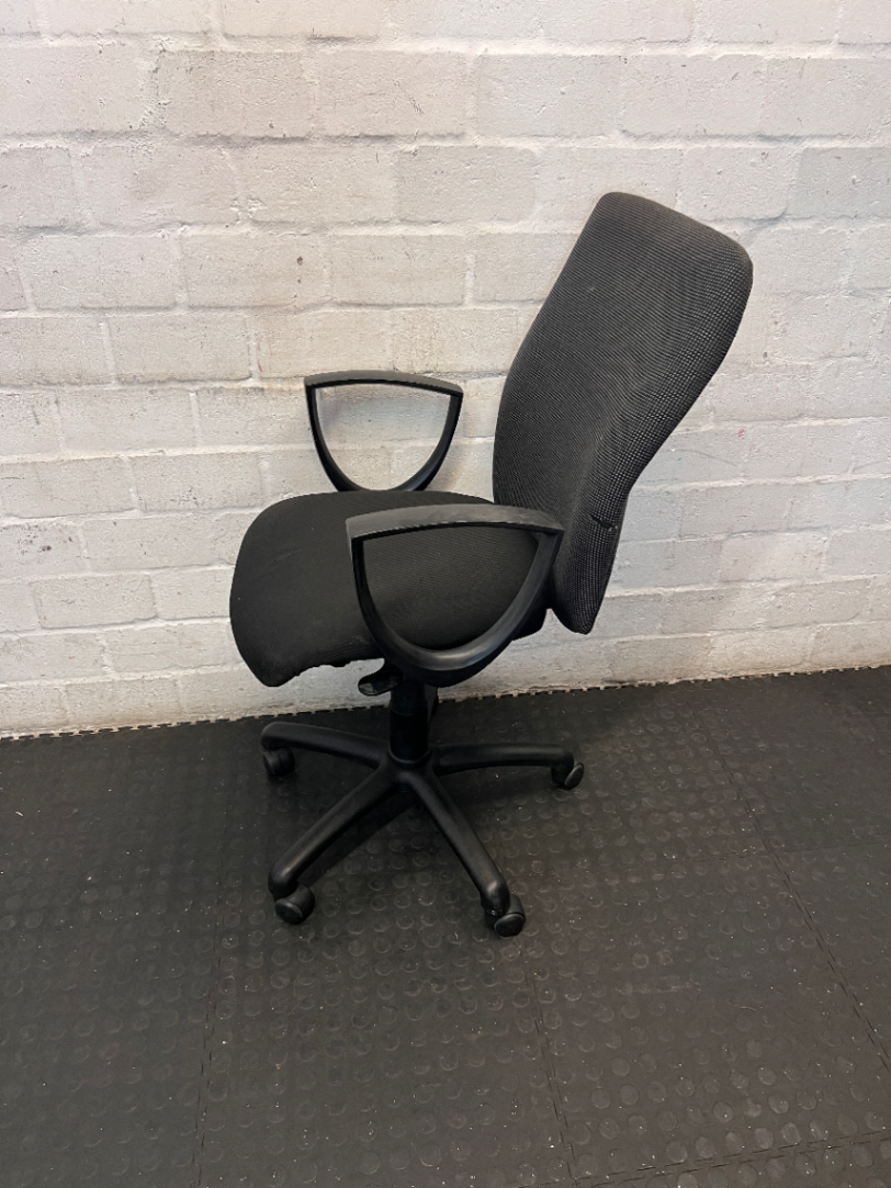 Mid-Back Office Chair - Left Arm Missing - 2ndhandwarehouse.com