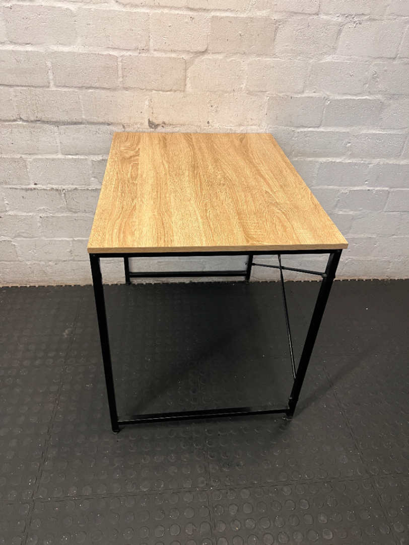 Industrial Style Side Table - Markings on Top - 2ndhandwarehouse.com
