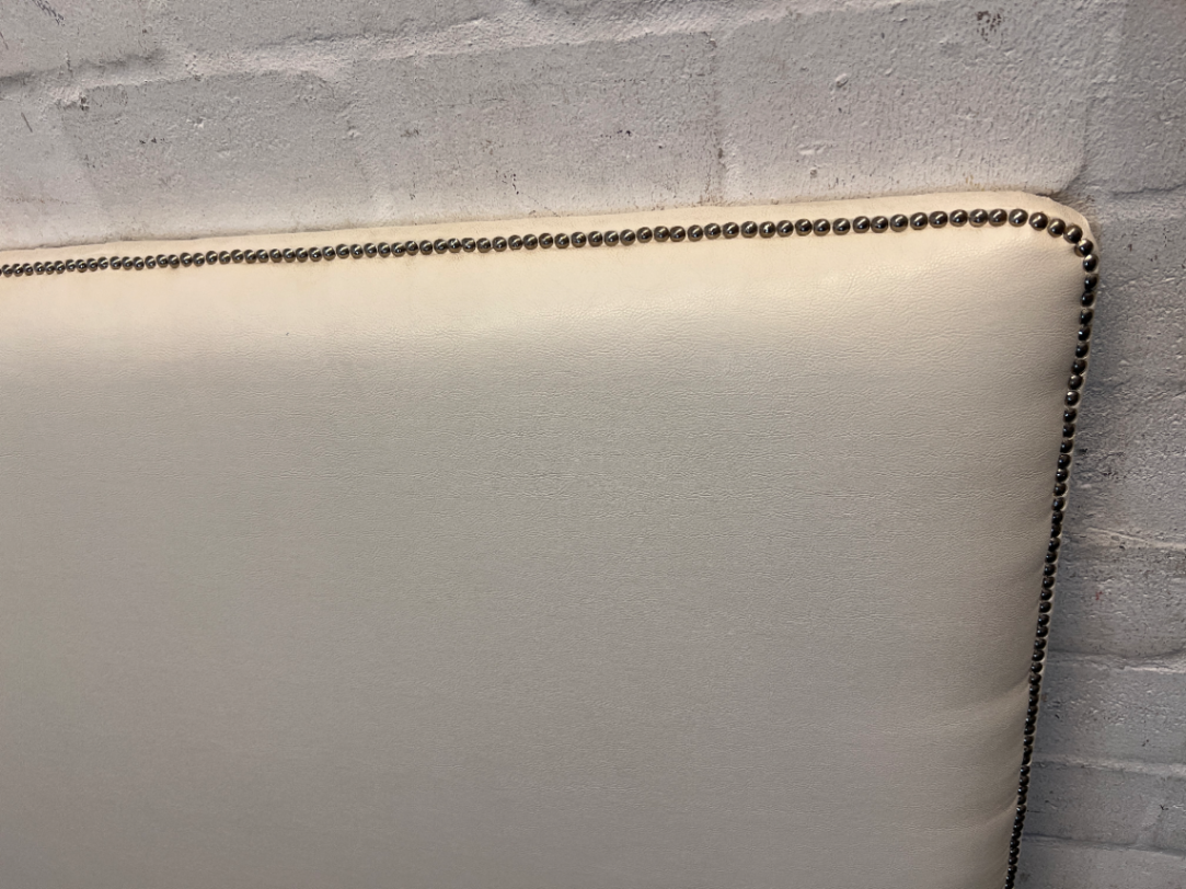 Classic King Leather Headboard with Stud Detailing - 2ndhandwarehouse.com