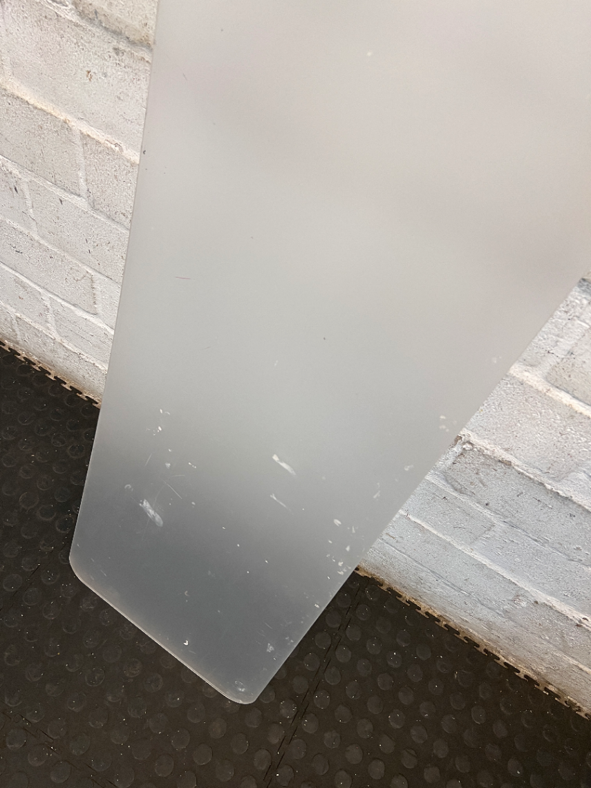 Frosted Acrylic Desk Privacy Divider - Used Fair Condition - 2ndhandwarehouse.com