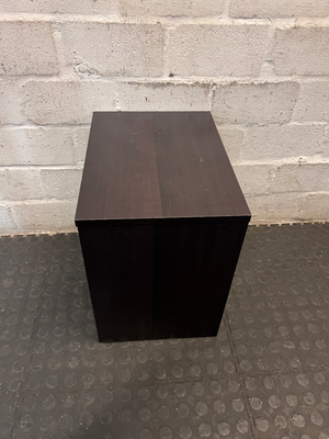 Dark Brown Minimalist Open Shelf Side Table — Well Used Fair C - 2ndhandwarehouse.com
