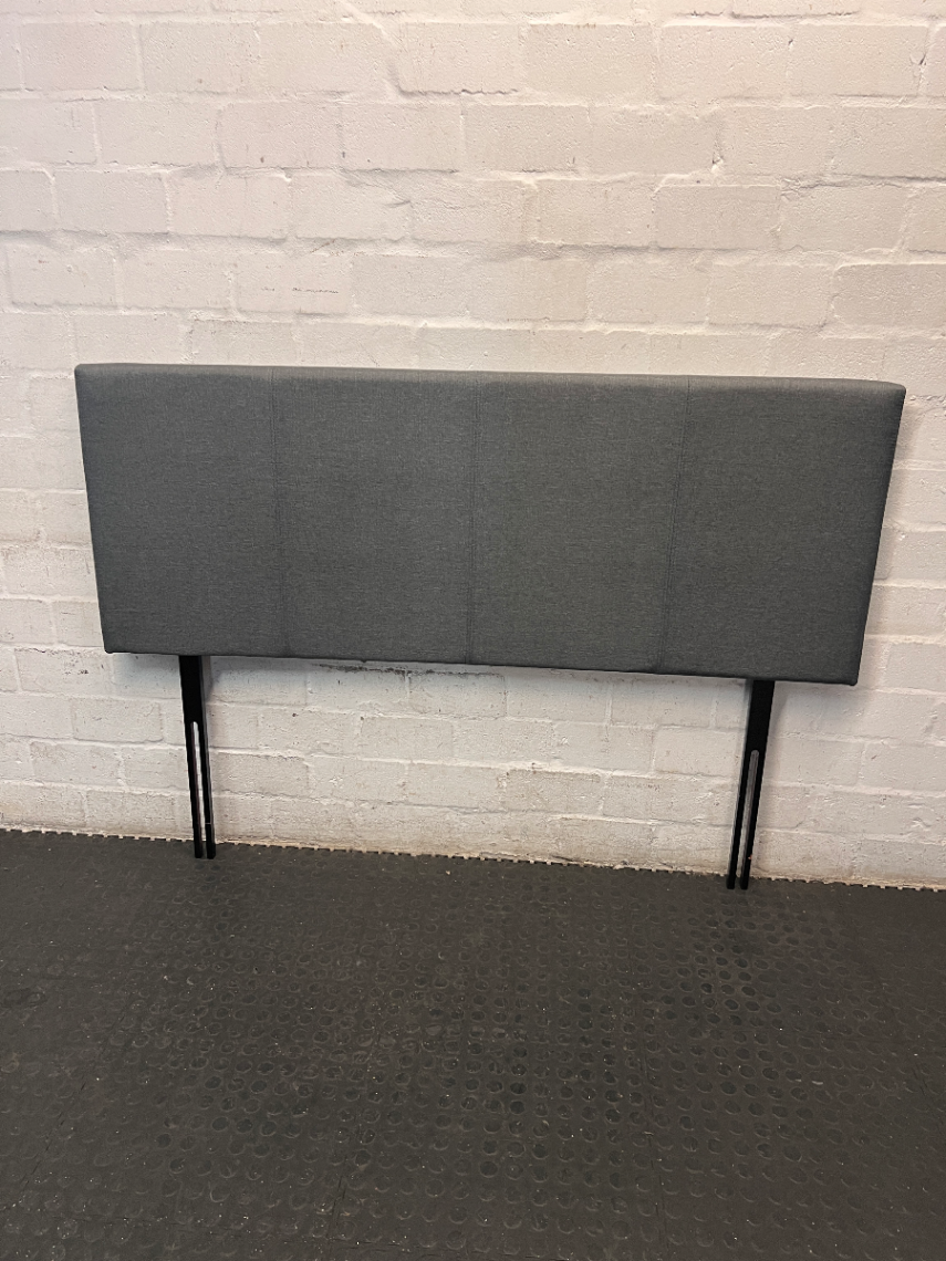 Charcoal Grey Padded Queen Headboard - 2ndhandwarehouse.com