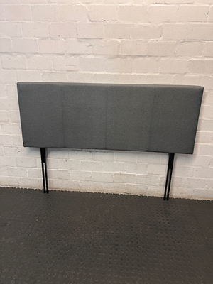 Charcoal Grey Padded Queen Headboard - 2ndhandwarehouse.com