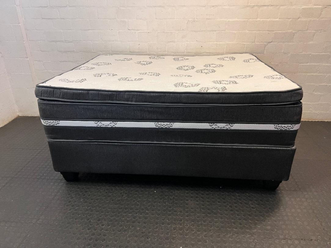 Sleepmasters Queen Base Set with Pillow-Top Mattress - 2ndhandwarehouse.com