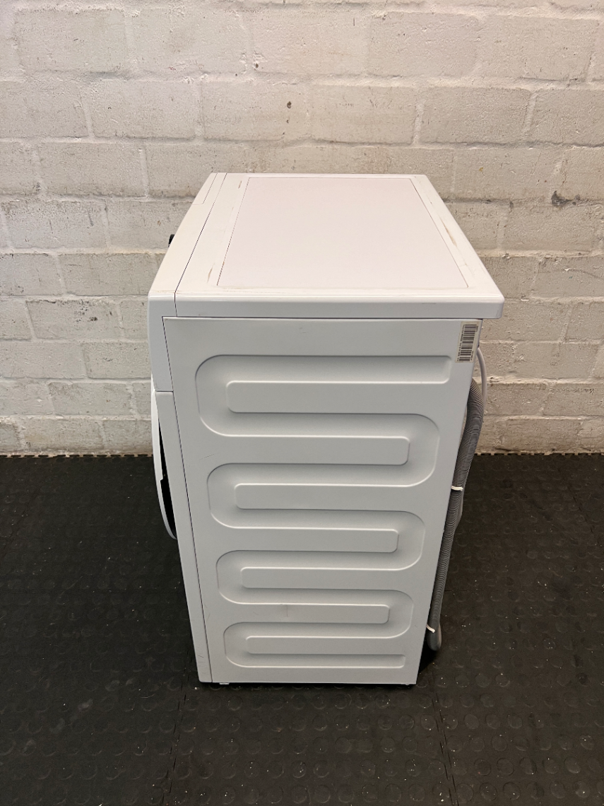 Defy White Front Loader Washing Machine — Good Working Order with Minor Scuffs