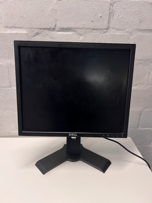 Black Dell Computer Monitor with Stand — Good Working Order - 2ndhandwarehouse.com