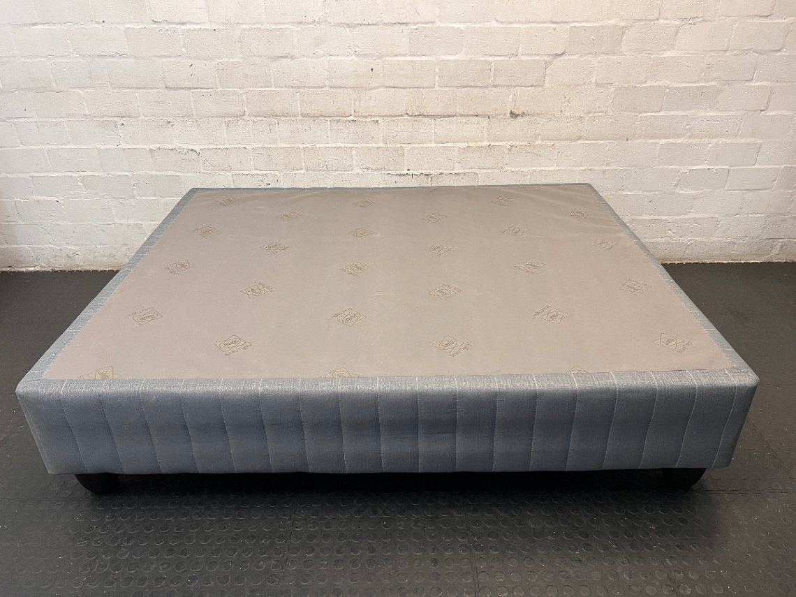 Sealy Grey Padded Queen Bed Base — Great Condition Bed Base