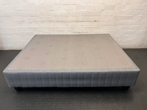 Sealy Grey Padded Queen Bed Base — Great Condition Bed Base