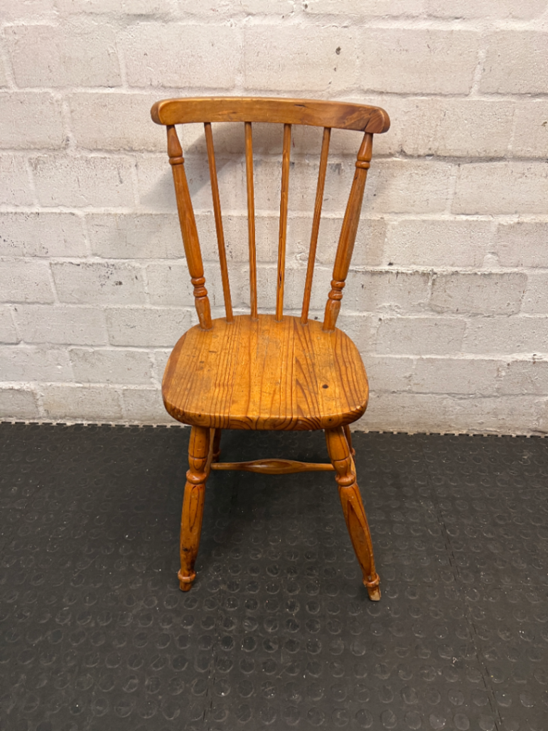 Vintage Windsor-Style Wooden Dining Chair