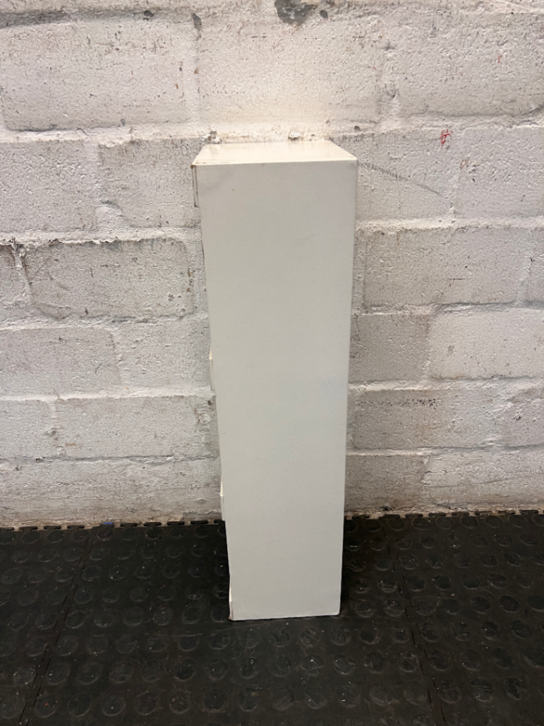 Slim Wooden 4-Tier Shelf with Heart Detail