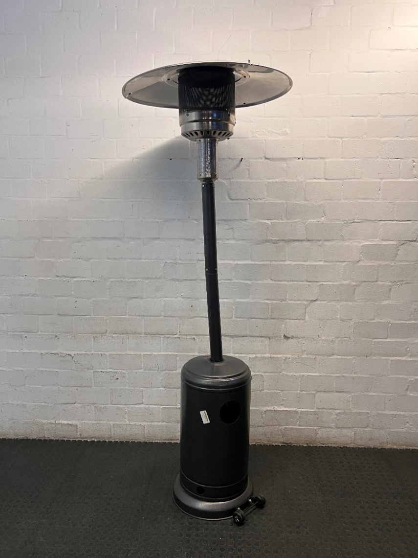 Alva Tall Gas Patio Heater with Silver Reflector — Good Working Order