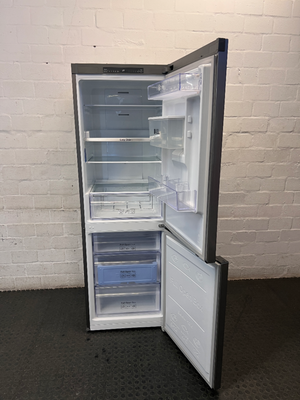 Samsung Silver Fridge Freezer with Water Dispenser — Good Working Order; Used Fair Condition