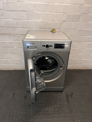 Whirlpool Silver Front Loader Washing Machine — Good Working Order