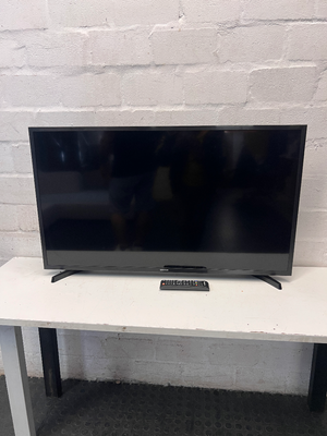 Sleek Black Flat Screen Television — Working Well in Fair Used Condition