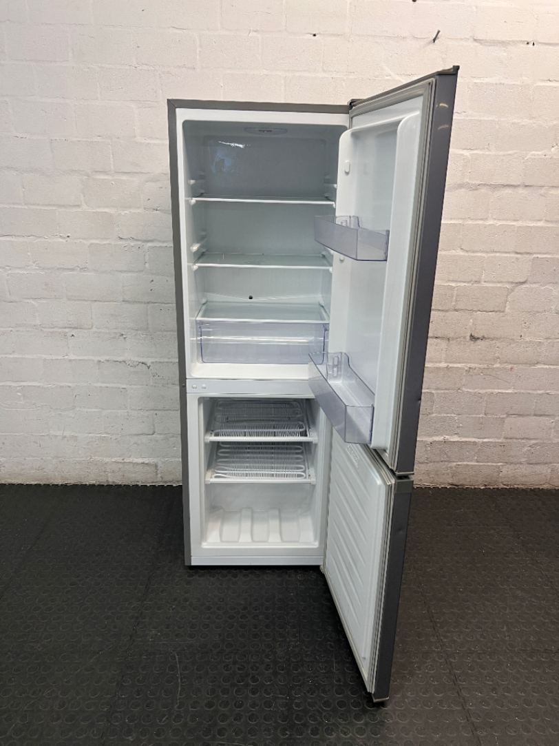 Hisense Metallic Silver Bottom Mount Fridge Freezer — Clean and Tested Fridge Freezer
