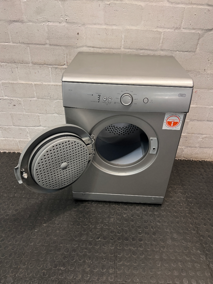 Defy Silver Front-Loading Tumble Dryer — Working Order; Tumble Dryer Unit