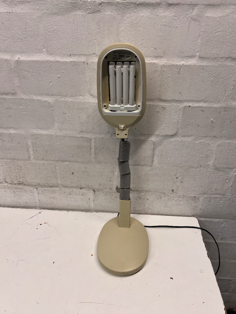Adjustable Flexible Gooseneck Desk Lamp — Well Used with Discolouration