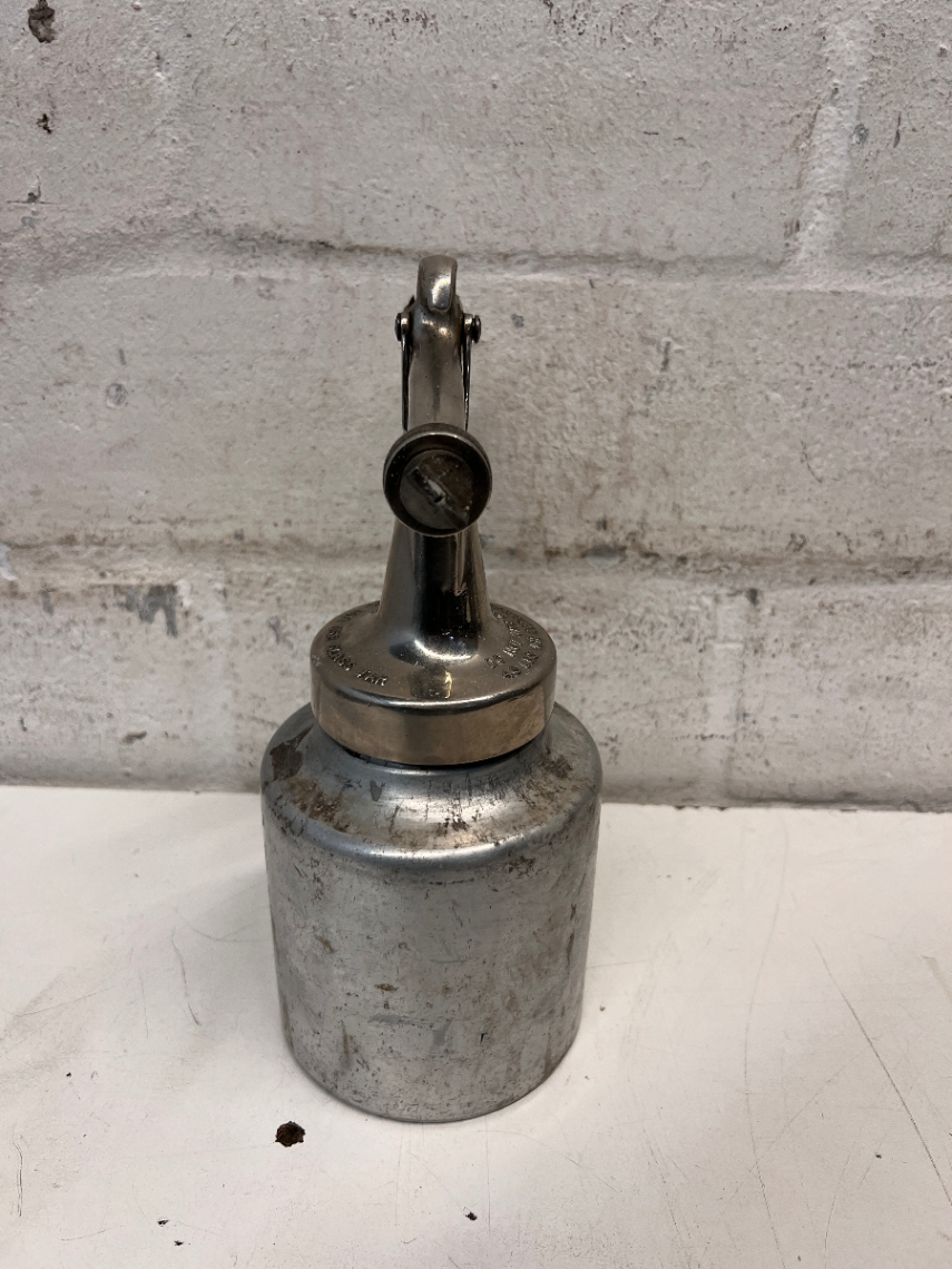 DeVilbiss Metal Pneumatic Spray Gun with Canister — Well Used Condition