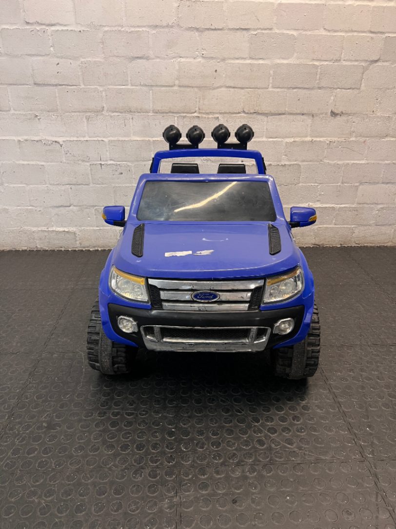 Blue Wild Pickup Kids 4x4 Ride-On Toy