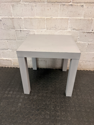 Grey Minimalist Square Side Table