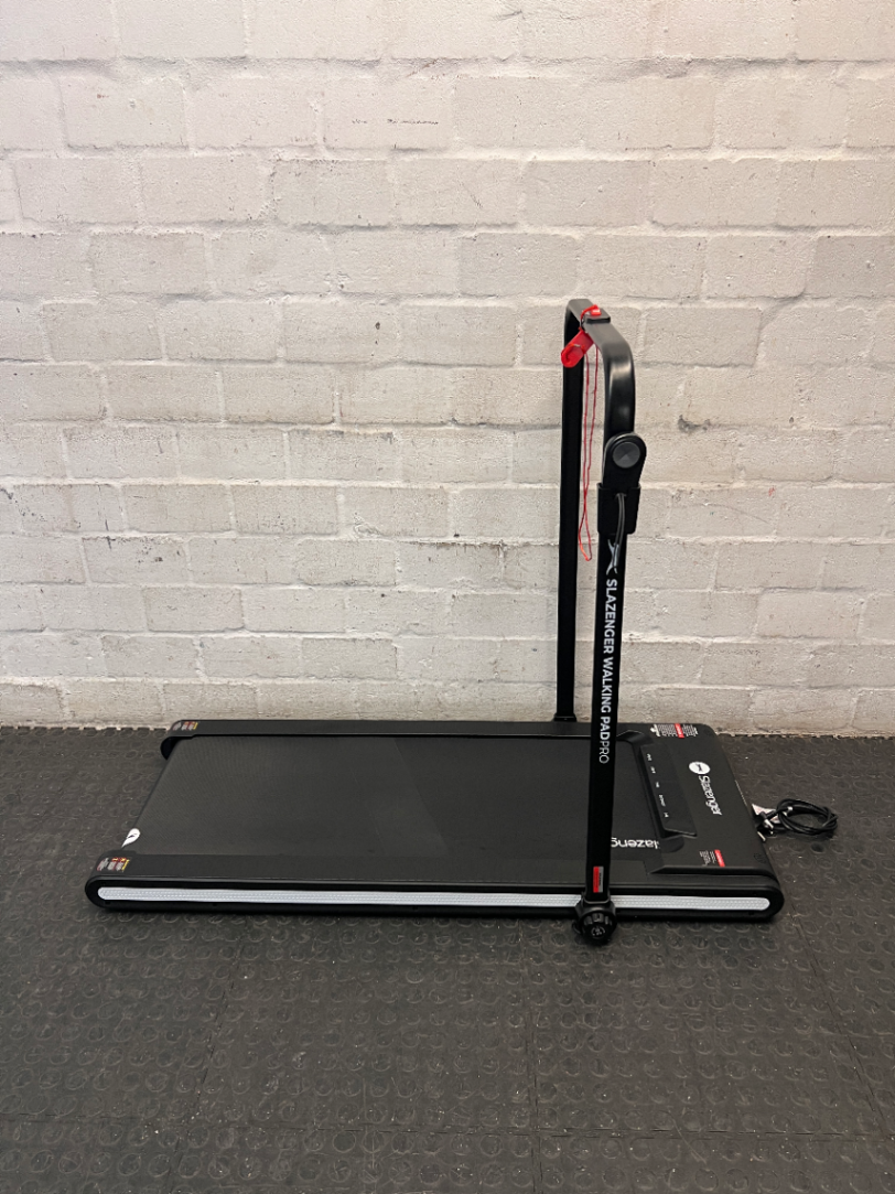 Slazenger Black Walking Pad Treadmill with Handrail — Good Working Order