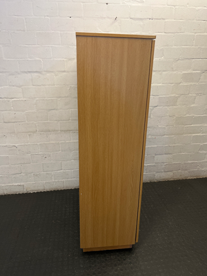 Functional Wood-Look Two-Door Storage Cupboard - 2ndhandwarehouse.com